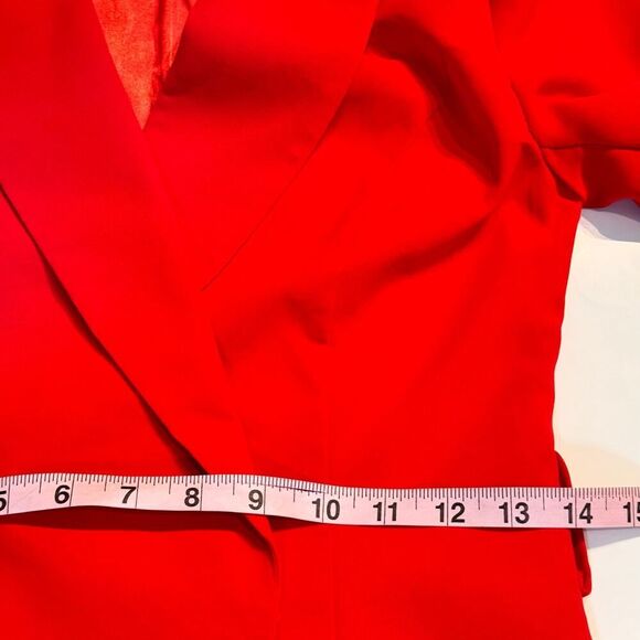 Superdown REVOLVE Joan Belted Jacket Dress Mini Red Tailored Double Breasted XS - Picture 9 of 12